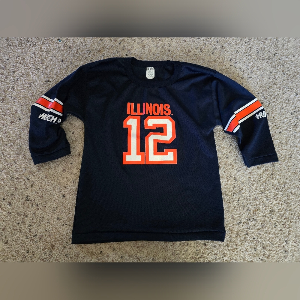 Hutch Kids Navy Jersey with Orange and White Accents
